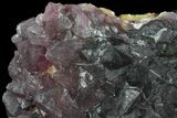 Purple, Octahedral Fluorite Crystal Cluster - China #96052-1